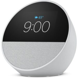 Parlante inteligente y Reloj Amazon Echo Spot blanco