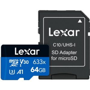 Memoria microSDXC Lexar 64GB 633x UHS-I Blue Series