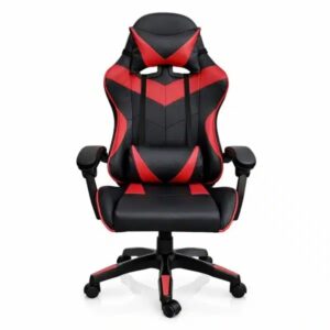 Silla Gamer ergonómica con masajes negra y roja