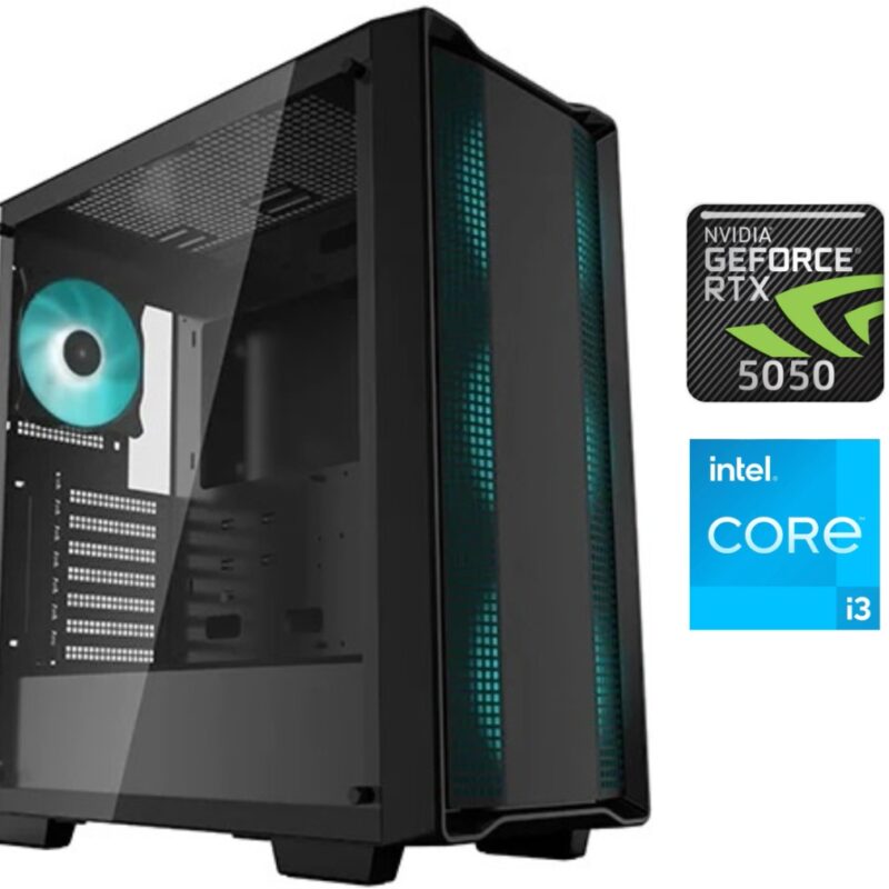 Equipo Gamer Core i3 12100F, 16GB, 500GB, RTX 5050 8GB