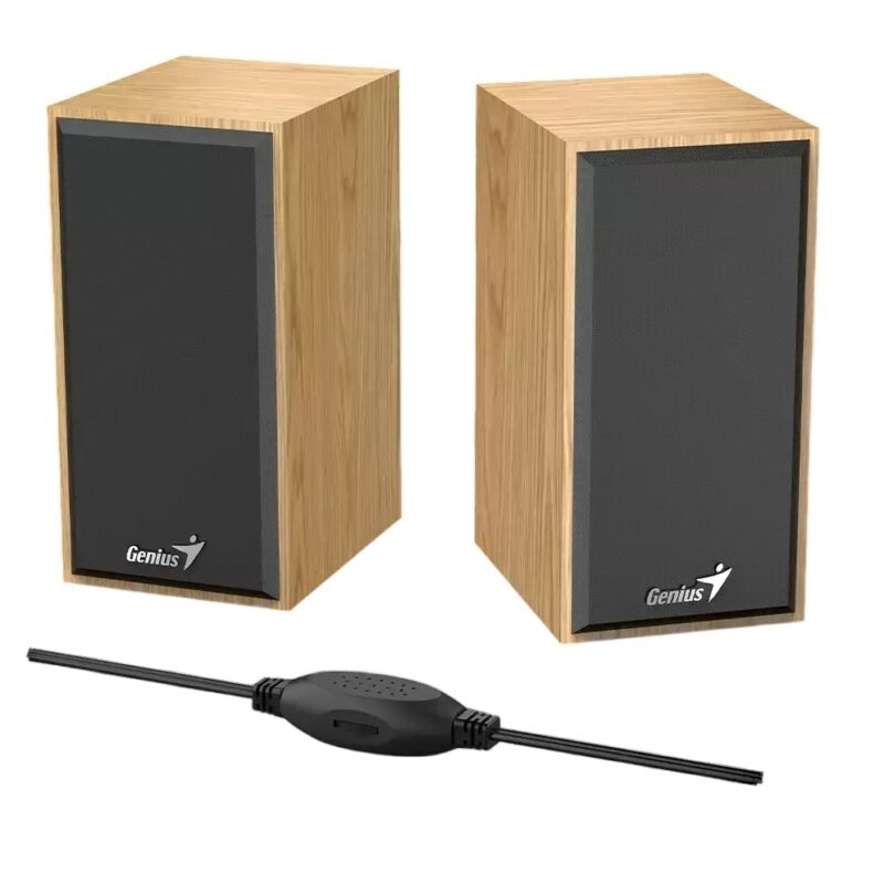 Parlante Genius 2.0 SP-HF180 6W USB madera
