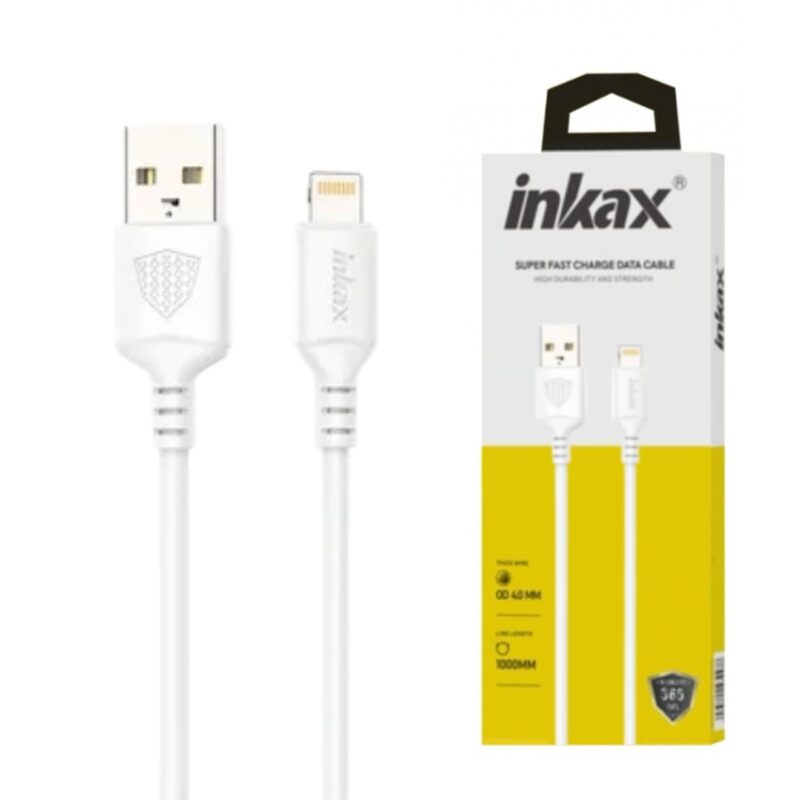 Cable Inkax Lightning 3.1A blanco