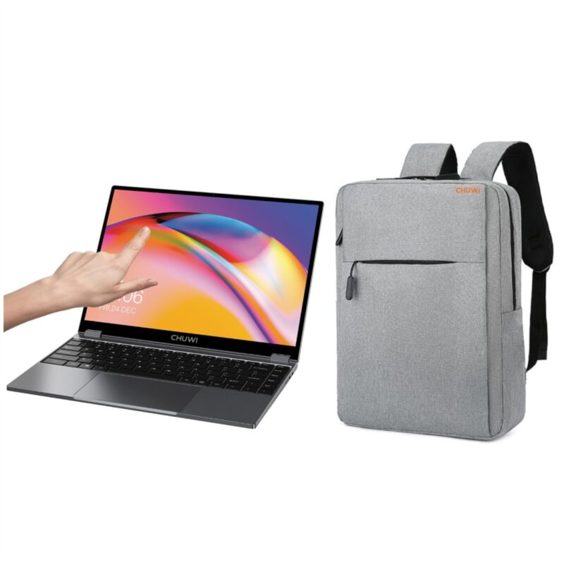 Notebook Convertible Chuwi Quadcore + Mochila gris