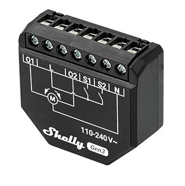 Controlador Shelly para persiana y cortinas