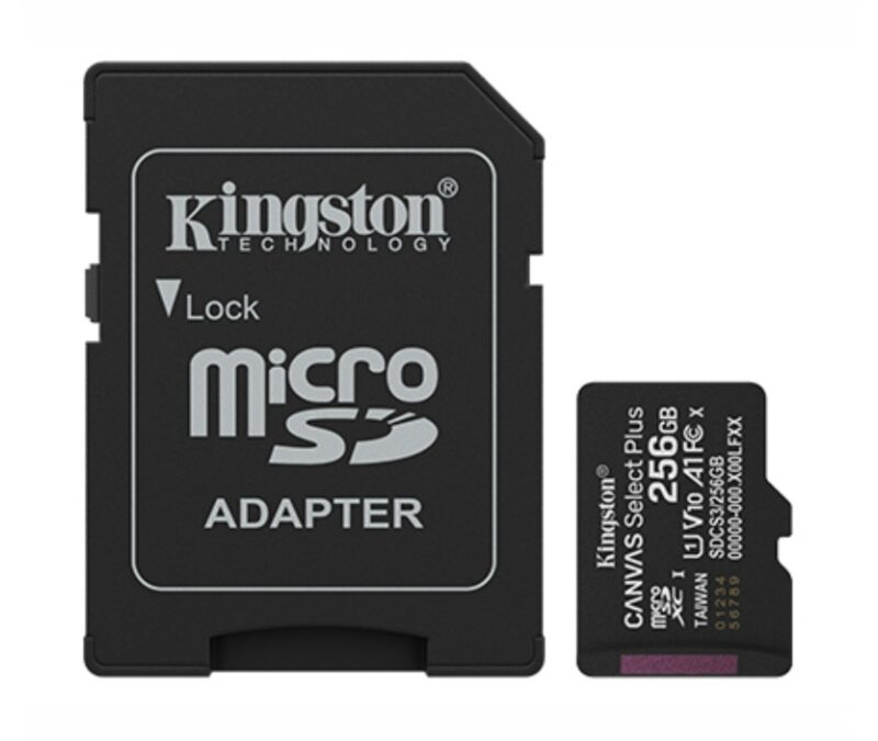 Memoria MicroSD Kingston Select Plus 256GB clase 10