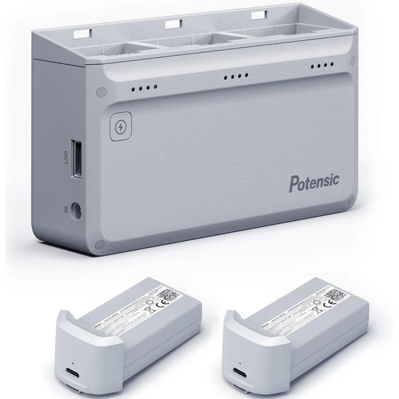 Estación de carga + 2 baterías Potensic Atom